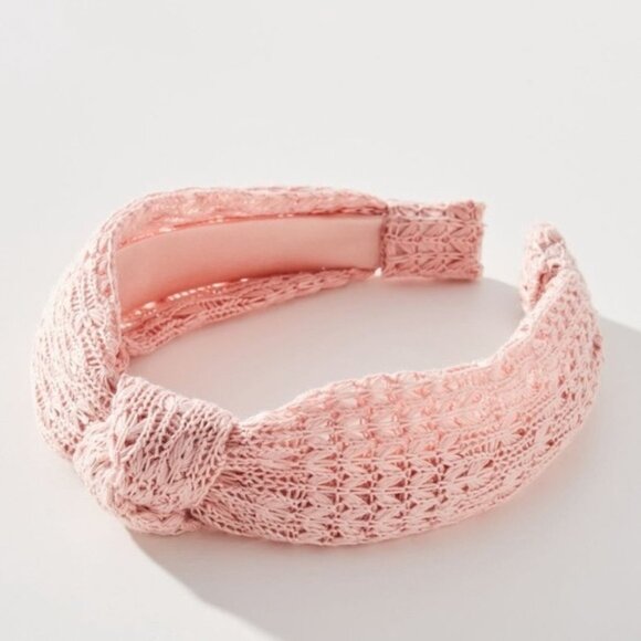 Anthropologie Effie Knotted Pink Headband - Picture 1 of 2